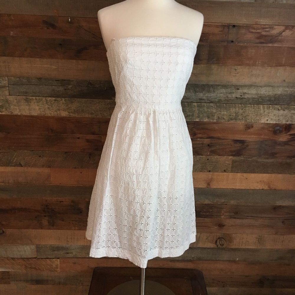 Banana Republic strapless white dress size 4